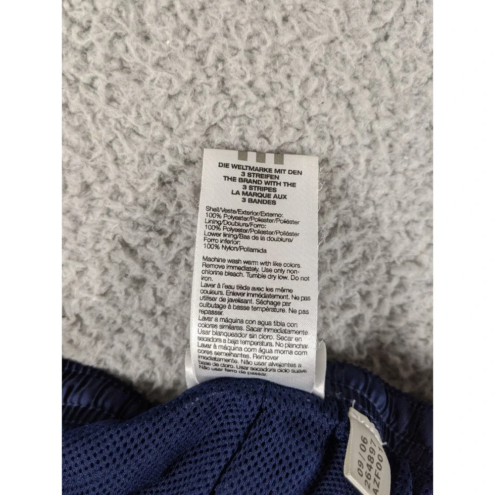 VTG Adidas Track Pants Men XL Navy Blue 3 Stripes Straight Leg Y2K Athleisure